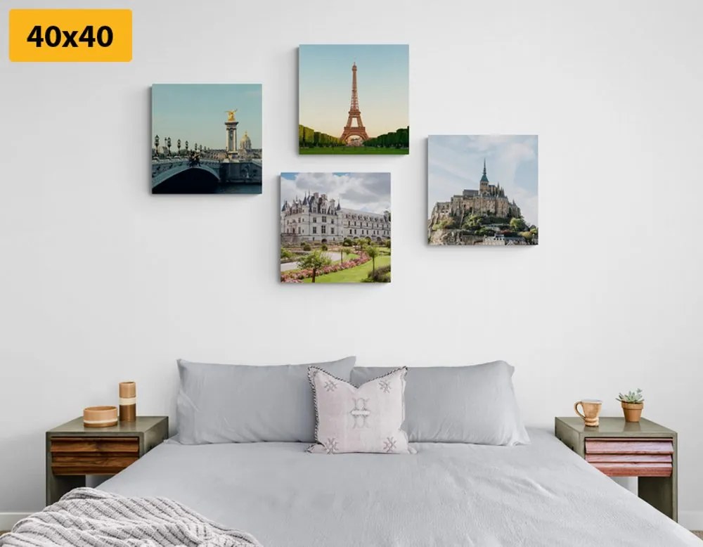 Set di quadri – Per gli amanti della Francia
