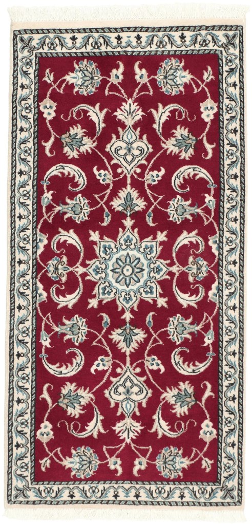 Nain Tappeto persiano 70 x 140 Rosso (Iran) Annodato A Mano