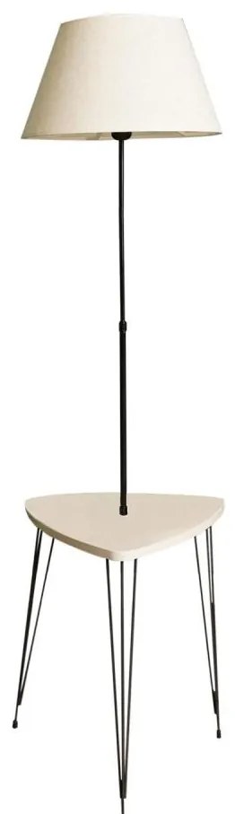 Lampada con piedistallo con tavolo 1xE27/40W/230V nero/color crema