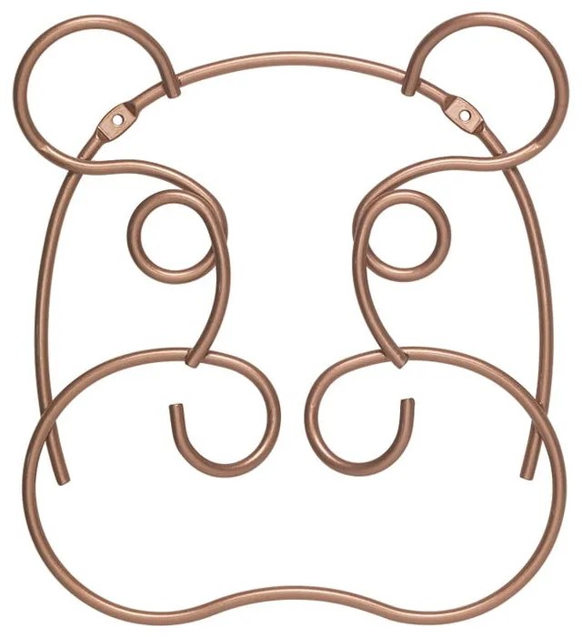 Gancio da parete in rame Hippo - Metaltex