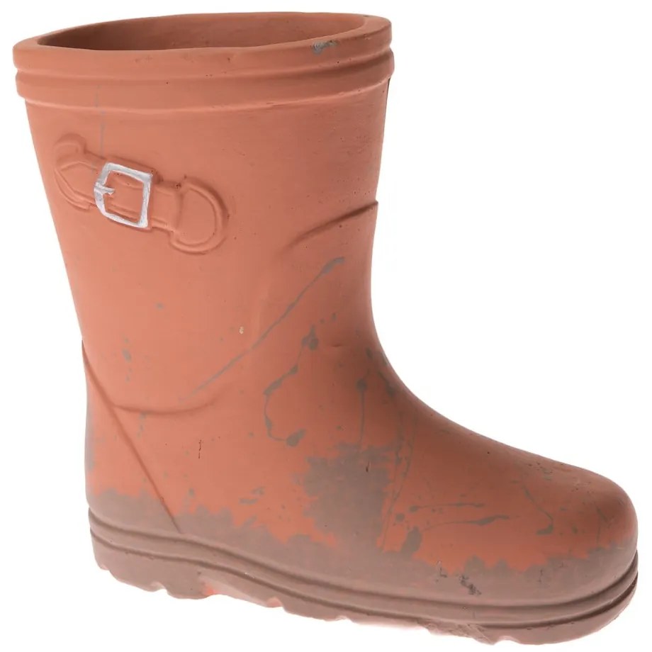 Stivale da decorazione in cemento arancione terracotta - Dakls