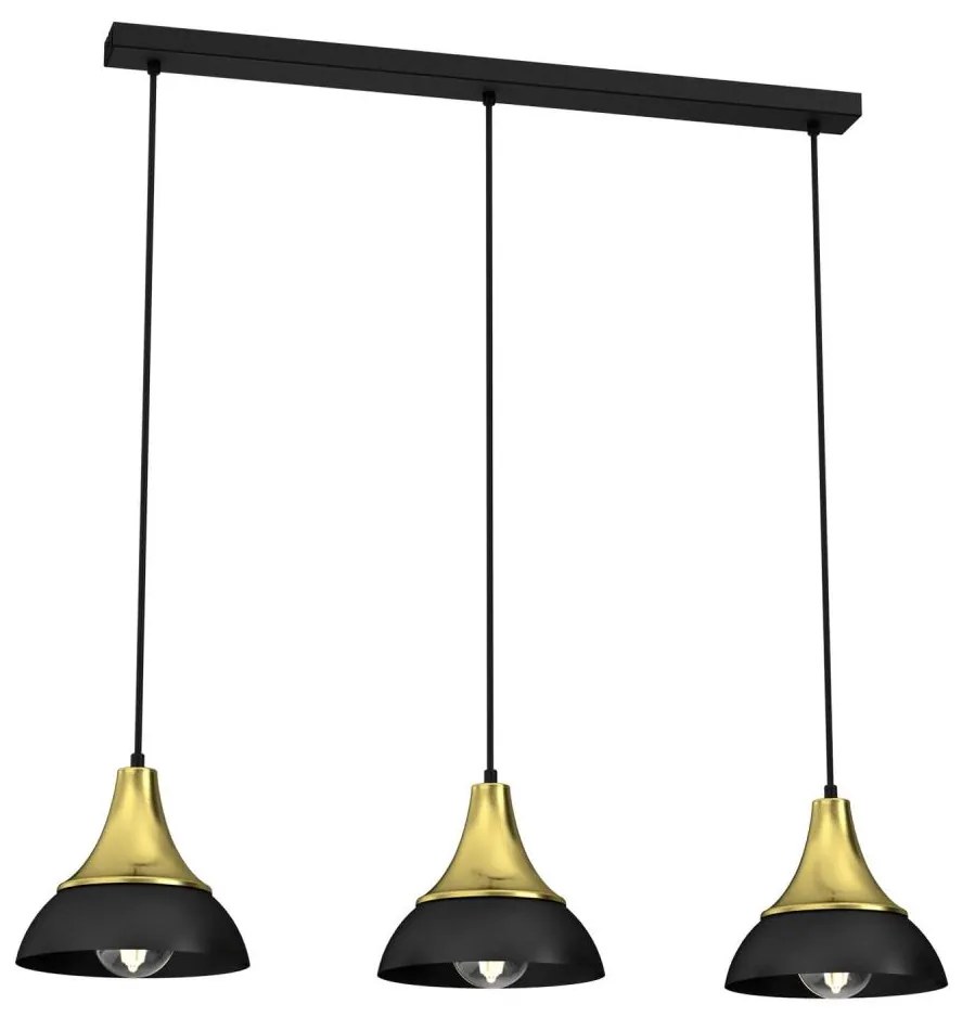 Lampadario a sospensione con filo NERGIS 3xE27/60W/230V