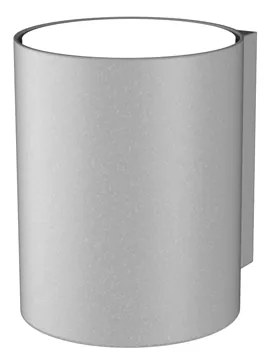 Applique Moderna Cilindrica Shape Metallo Grigio 2 Luci Gx53 10Cm Biemissione