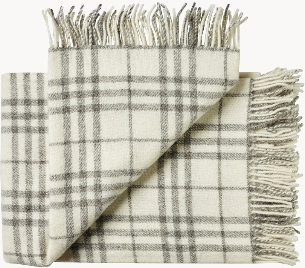Coperta in lana con frange Bornholm