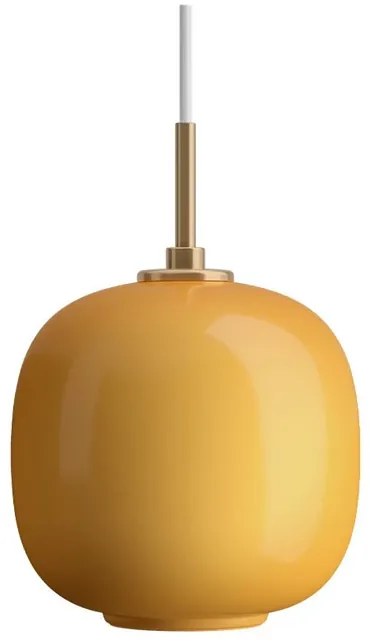 VL45 Radiohus Lampada a Sospensione Ø175 Brass/Glossy Amber - Louis Poulsen