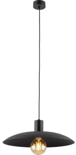 Lampadario a sospensione con filo ASTRA 1xE27/15W/230V diametro 41 cm nero