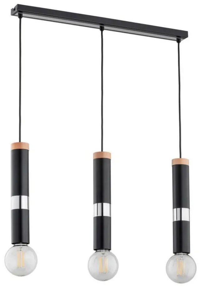 Lampadario a sospensione con filo GAMBIT 3xE27/60W/230V