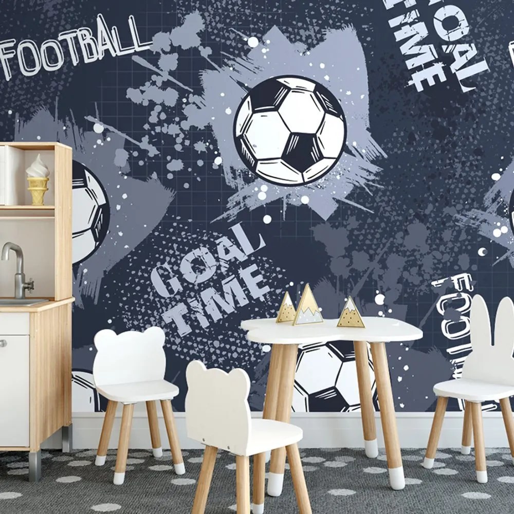 Carta da parati – Pallone da Calcio in Viola