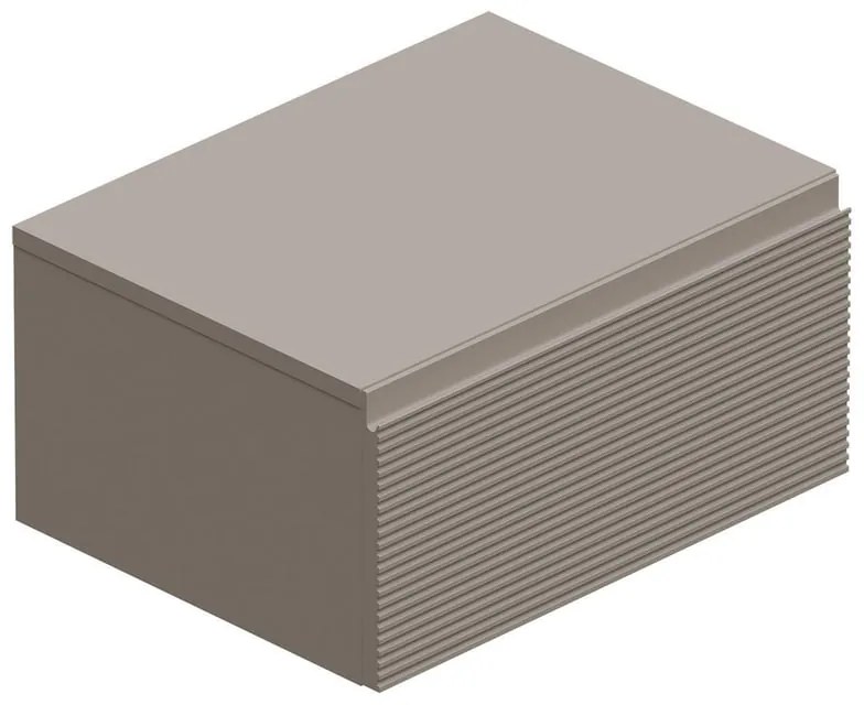 Mobile da bagno sotto lavabo L 60.3 x H 30 x P 46 cm beige, 1 cassetto Step