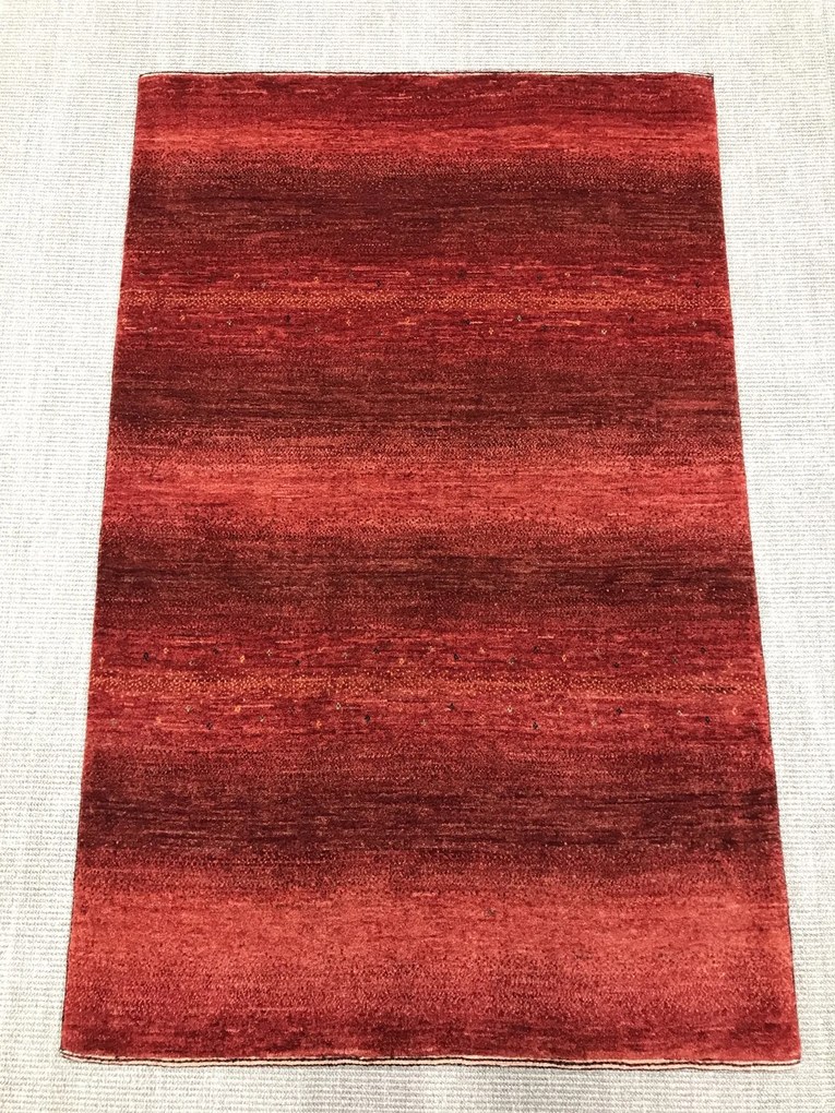 Loribaft Tappeto 100x150 Rosso (Iran) Annodato A Mano