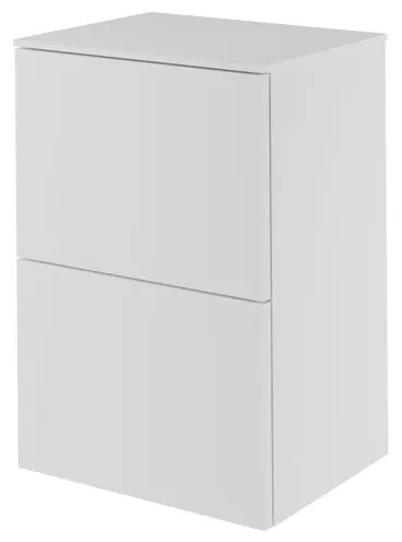 Mobile da bagno sotto lavabo Neo bianco laccato L 45 x H 65 x P 35.3 cm 2 cassetti, lavabo non incluso