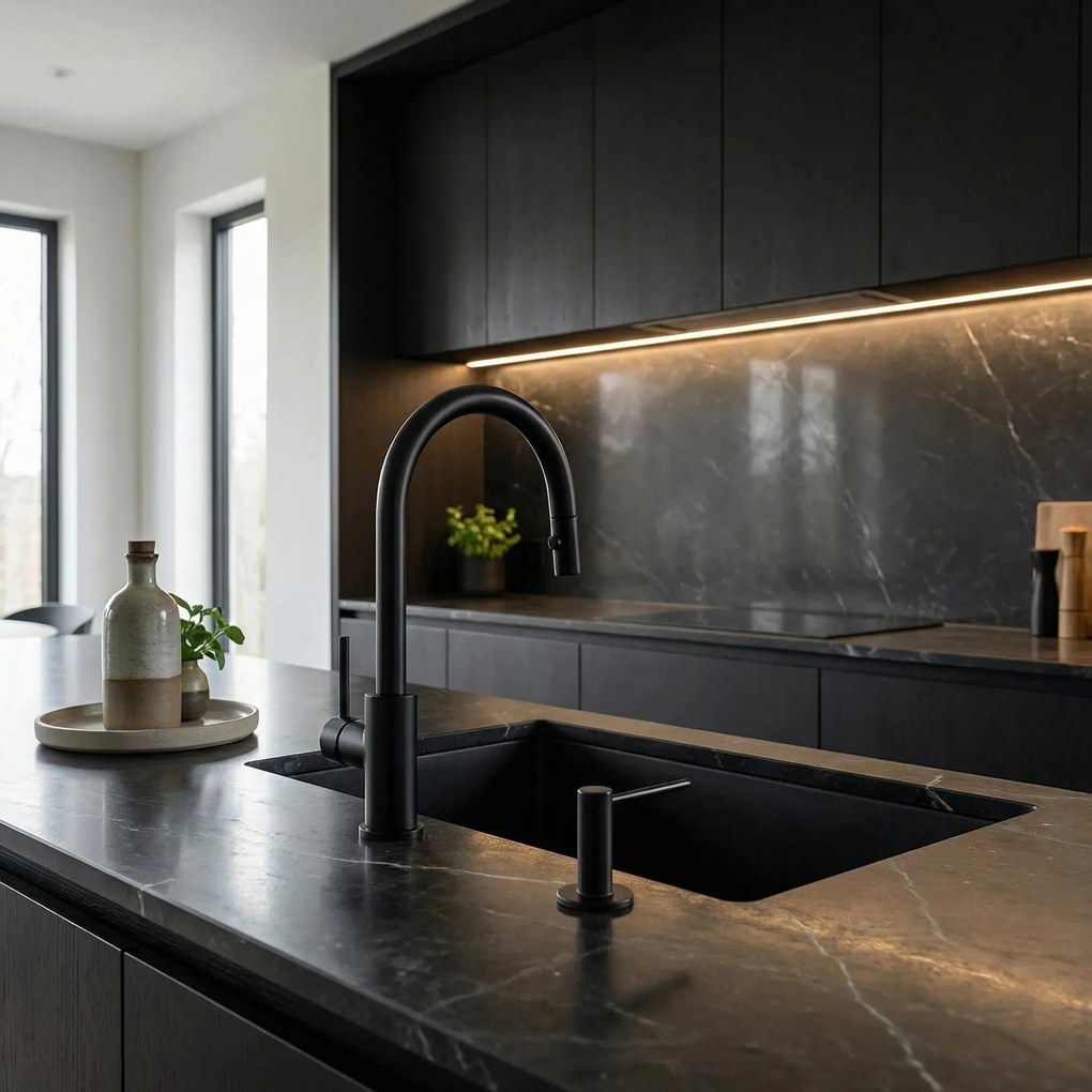 Dispenser lavello sapone  Rea erogatore DEX Black