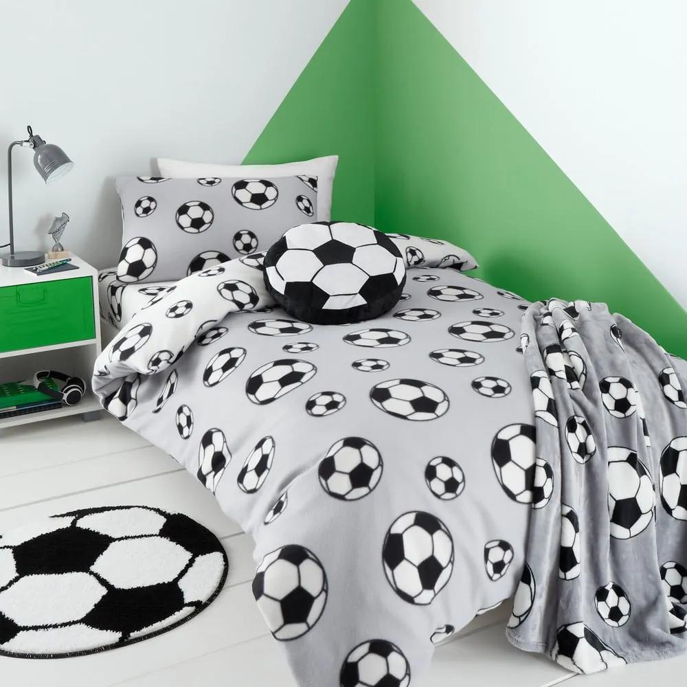 Biancheria da letto per culla in flanella 120x150 cm Football - Catherine Lansfield
