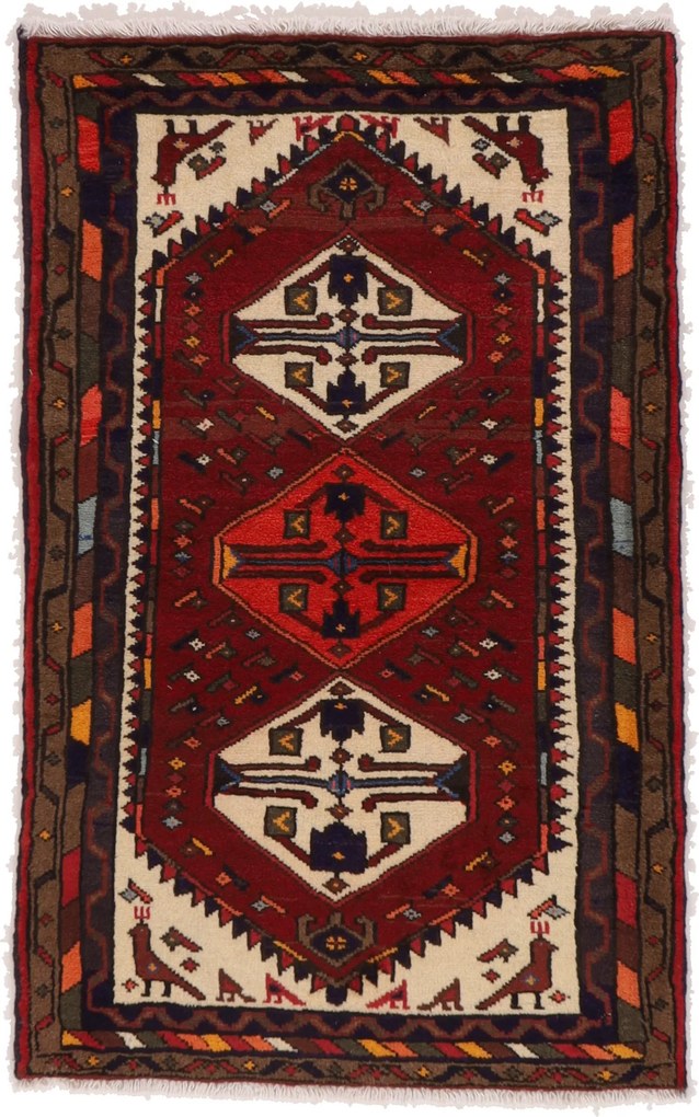 Hamedan Tappeto persiano 130x80 (Iran) Annodato A Mano