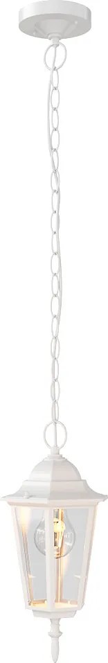 Lampione Storico a Sospensione E27 IP54 Bianco - Serie Tosca