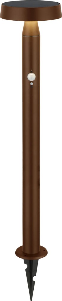 Lampioncino da Giardino Solare 600 Lumen "LMS-092" Corten