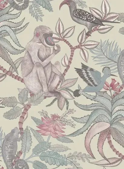 Cole & Son Carta da parati Savuti - Stone/ Multi