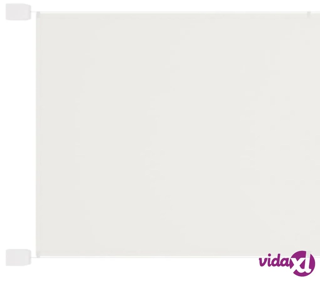 vidaXL Paravento Verticale Bianco 60x360 cm Tessuto Oxford