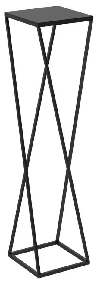 Portafiori  100x24 cm nero