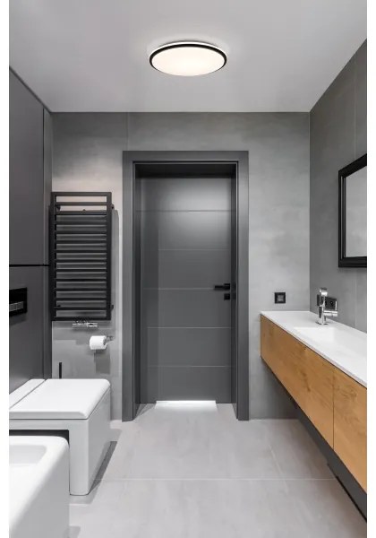 Eglo 900366 - Plafoniera LED da bagno PINETTO LED/15,6W/230V IP44 nero