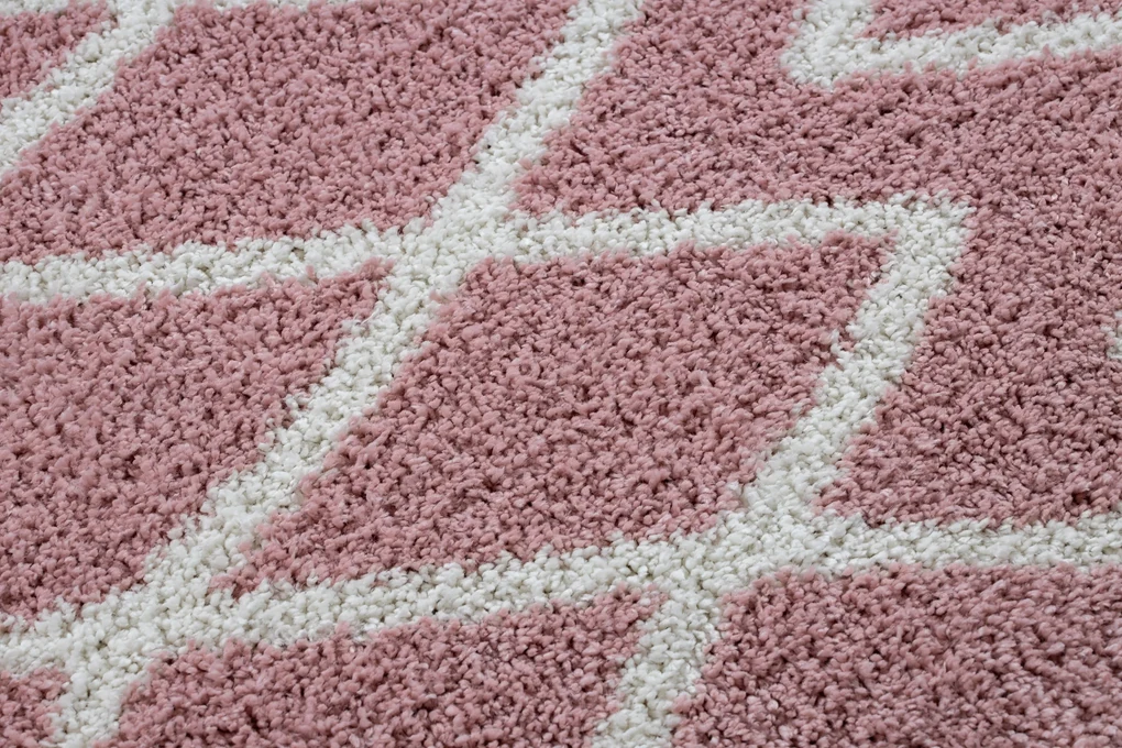 Tappeto BERBER BENI rosa Frange berbero marocchino shaggy