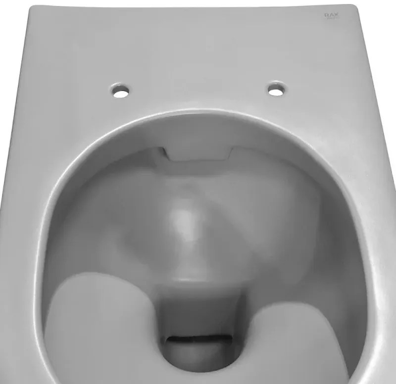 Water sospeso rimfree serie Feeling in ceramica con finitura grigio opaco