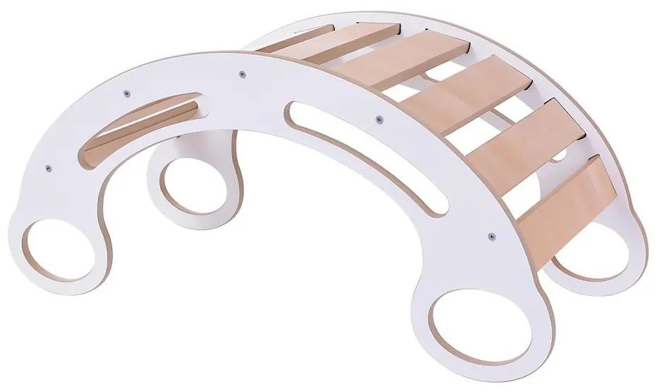 Altalena multifunzione Montessori bianco/acero