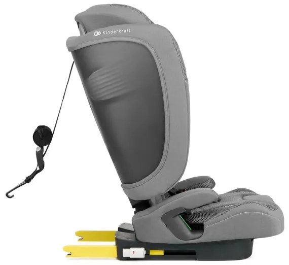 KINDERKRAFT - Seggiolino auto FIX2GO i-Size 76-150 cm grigio