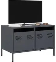 Mobile TV Antracite 68x39x43,5 cm in Acciaio Laminato a Freddo 851234