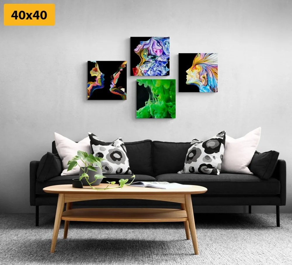 Set di quadri – Astrazione multicolore