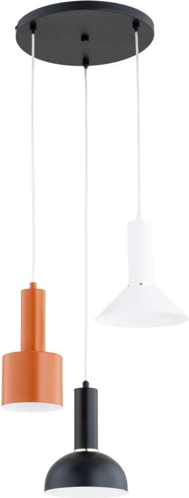Lampadario a cavo VANTI 3xE27/15W/230V multicolore