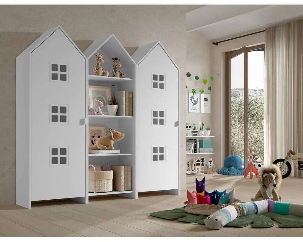 Armadio a giorno bianco per bambini 173x171,5 cm CASAMI BRUGES - Vipack