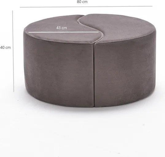 Sgabello grigio Alis - Artie