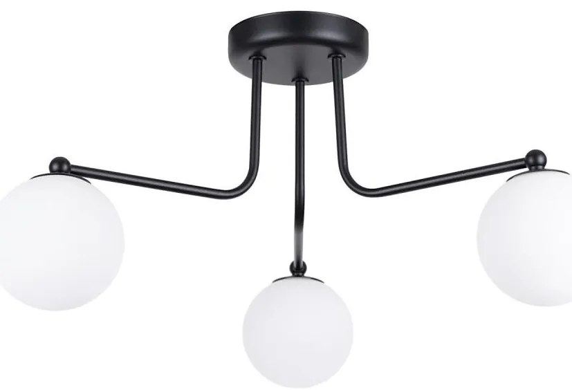 Sollux SL.1662 - Lampadario a sospensione con supporto rigido ASTRAL 3xG9/8W/230V nero