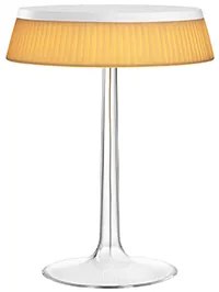 Flos Bon Jour Lampada Da Tavolo 41 cm a luce diffusa Bianca con corona in Tessuto