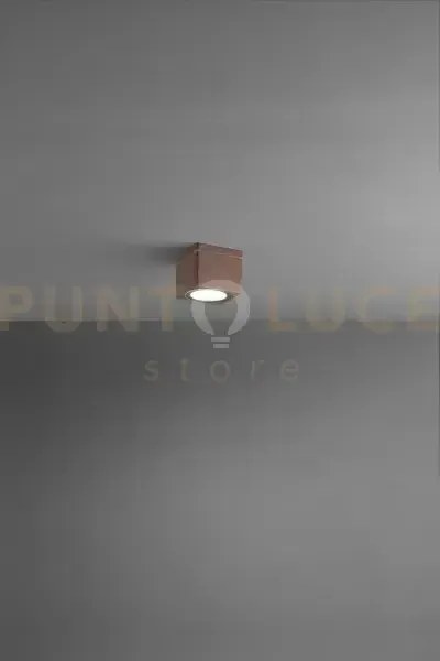 Up plafoniera in alluminio corten opaco 1 luce attacco gx53 8,3 x 8...