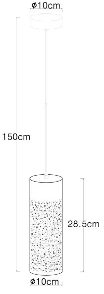 Globo 21005H - Lampadario a sospensione con filo CROCKY 1xE27/40W/230V
