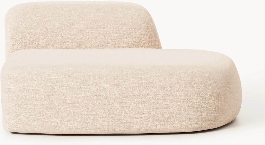 Chaise lounge in bouclé Wolke