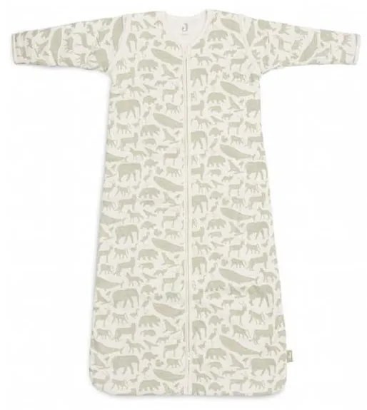 Jollein - Sacco a pelo 2in1 6-18 mesi 3 TOG Animals Olive Green