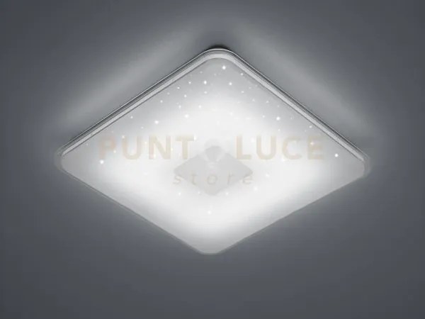 Samurai plafoniera led 21,5w 2400lm, 3000 - 5500k quadrata con tele...