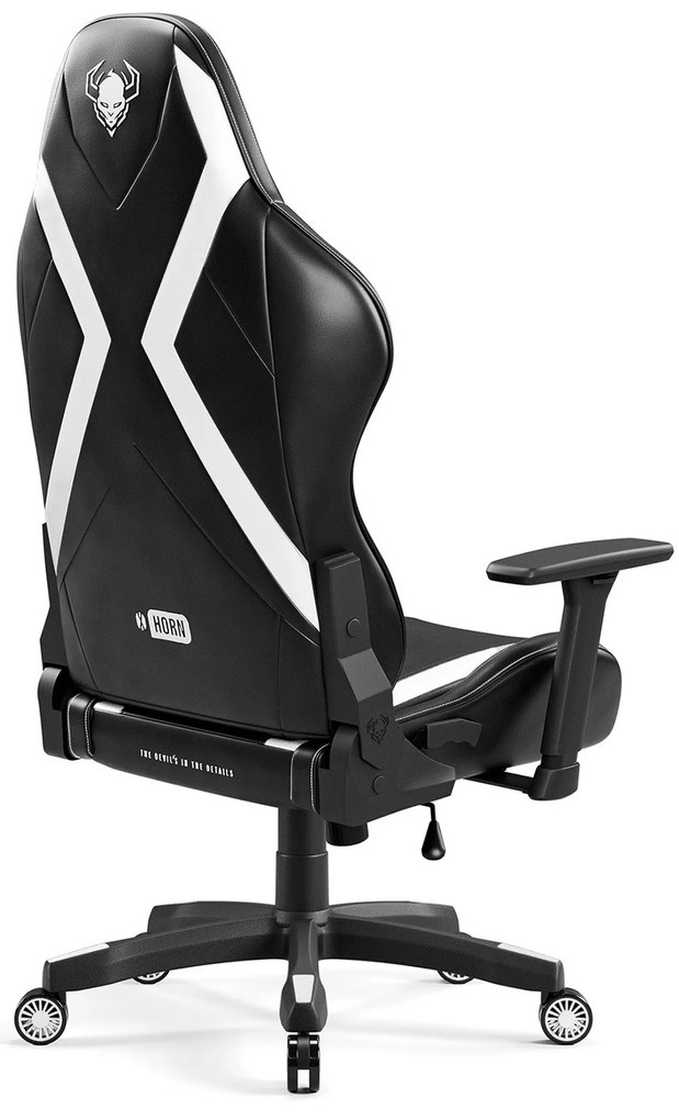 Sedia da gaming Diablo X-Horn 2.0 Normal Size, Nero-Bianco