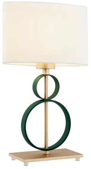 Argon 8317 - Lampada da tavolo PERSEO 1xE27/15W/230V 42 cm crema/verde