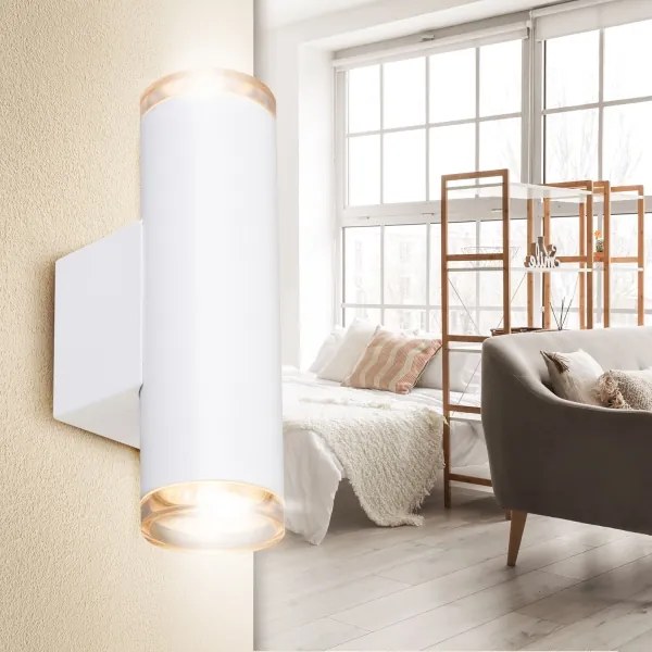 Brilagi - Faretto da bagno SELE AQUA 2xGU10/30W/230V IP44 bianco