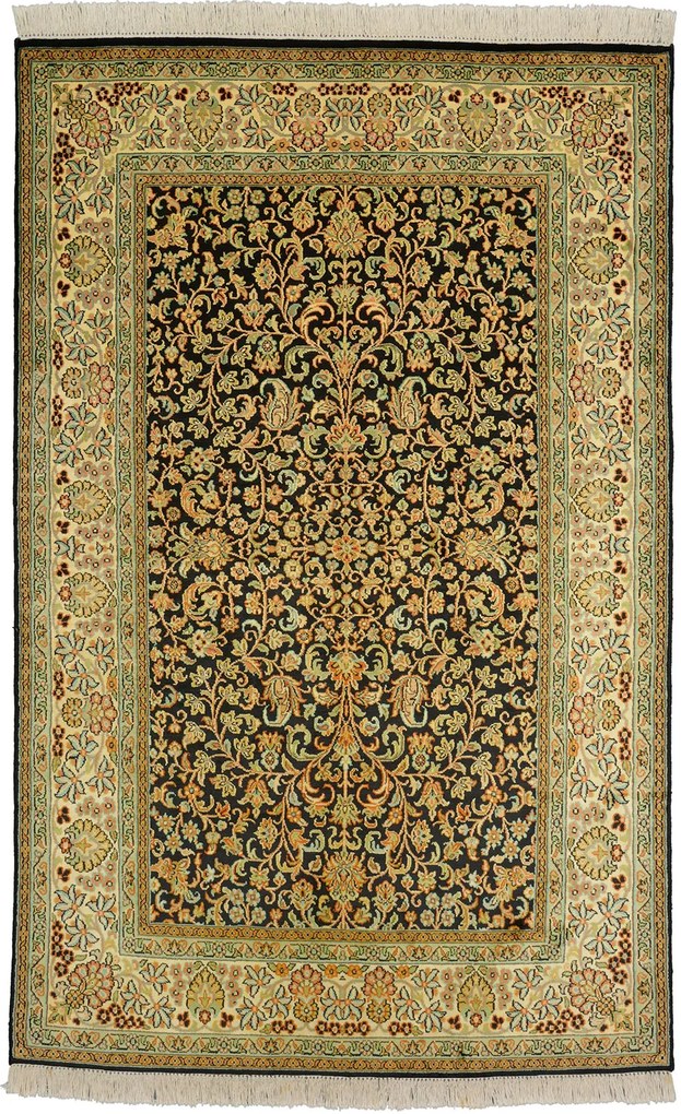 Cashmere Silk Tappeto 120 x 190 Beige (Indian) Annodato A Mano