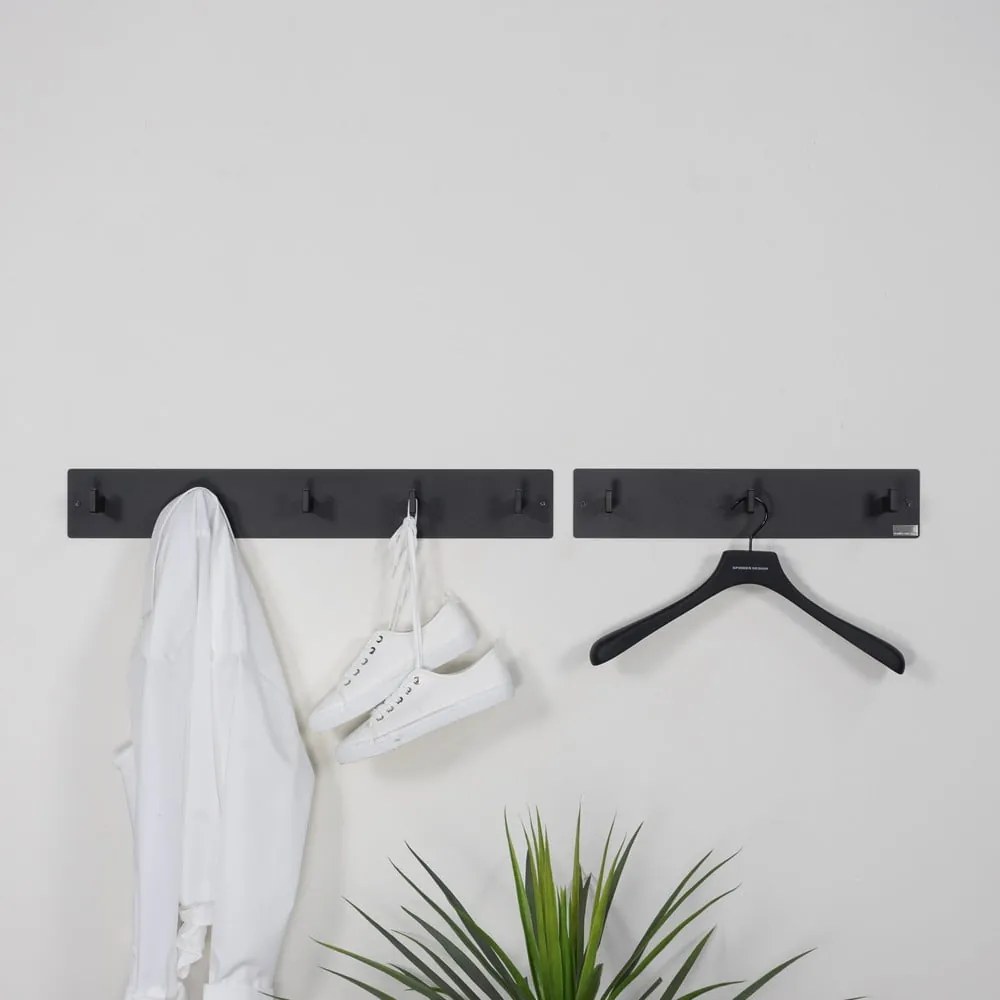 Appendiabiti da parete in metallo nero Leatherman - Spinder Design