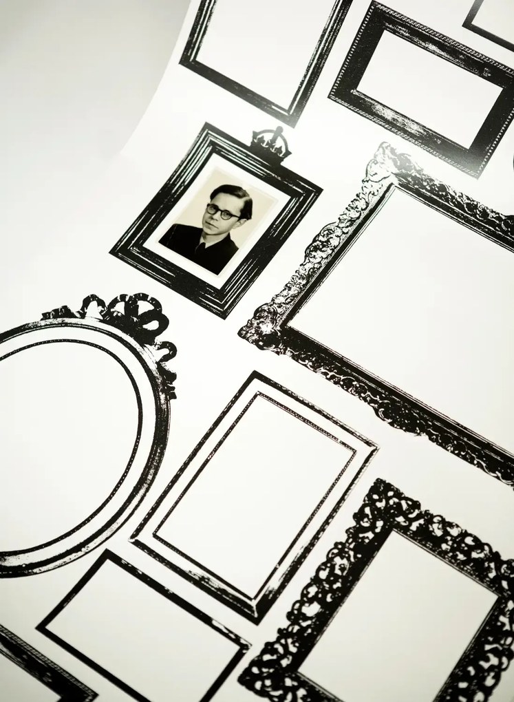 Studio Lisa Bengtsson Carta da parati Familjen - Black