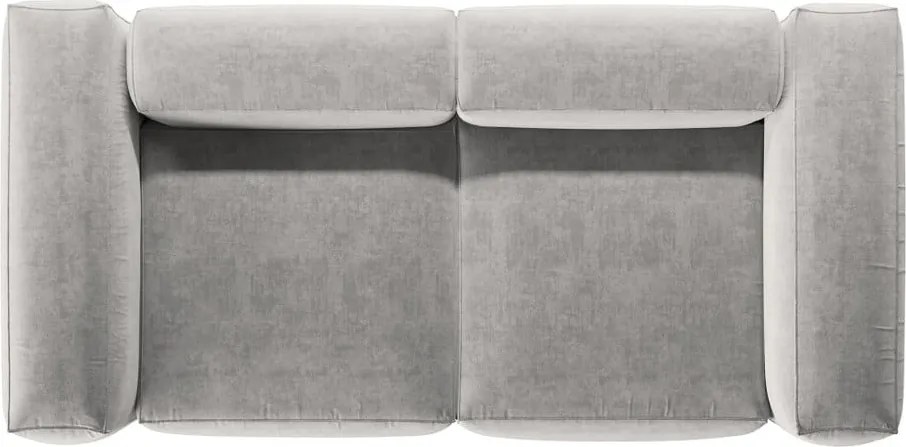 Divano grigio chiaro 224 cm Bergamo – Cosmopolitan Design