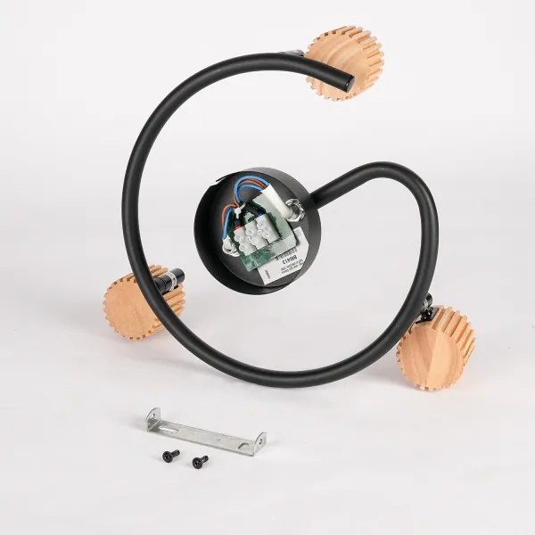 Brilagi - Faretto ODENSE 3xE14/10W/230V legno/nero