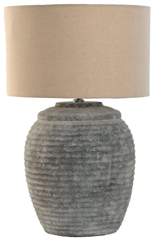 Lampada da tavolo Home ESPRIT Grigio Cemento 30 x 30 x 46 cm