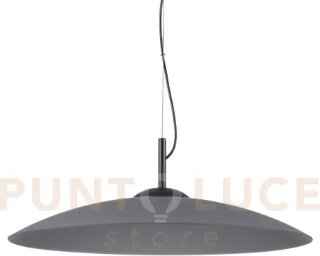 Eclipse lampadario sospeso 1 luce attacco gx53 d.60cm nero in vetro